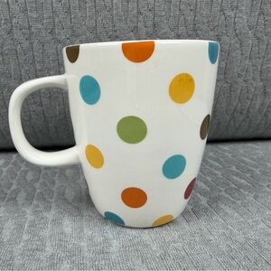Pier 1 Confetti Mug with Multicolor Polka Dots